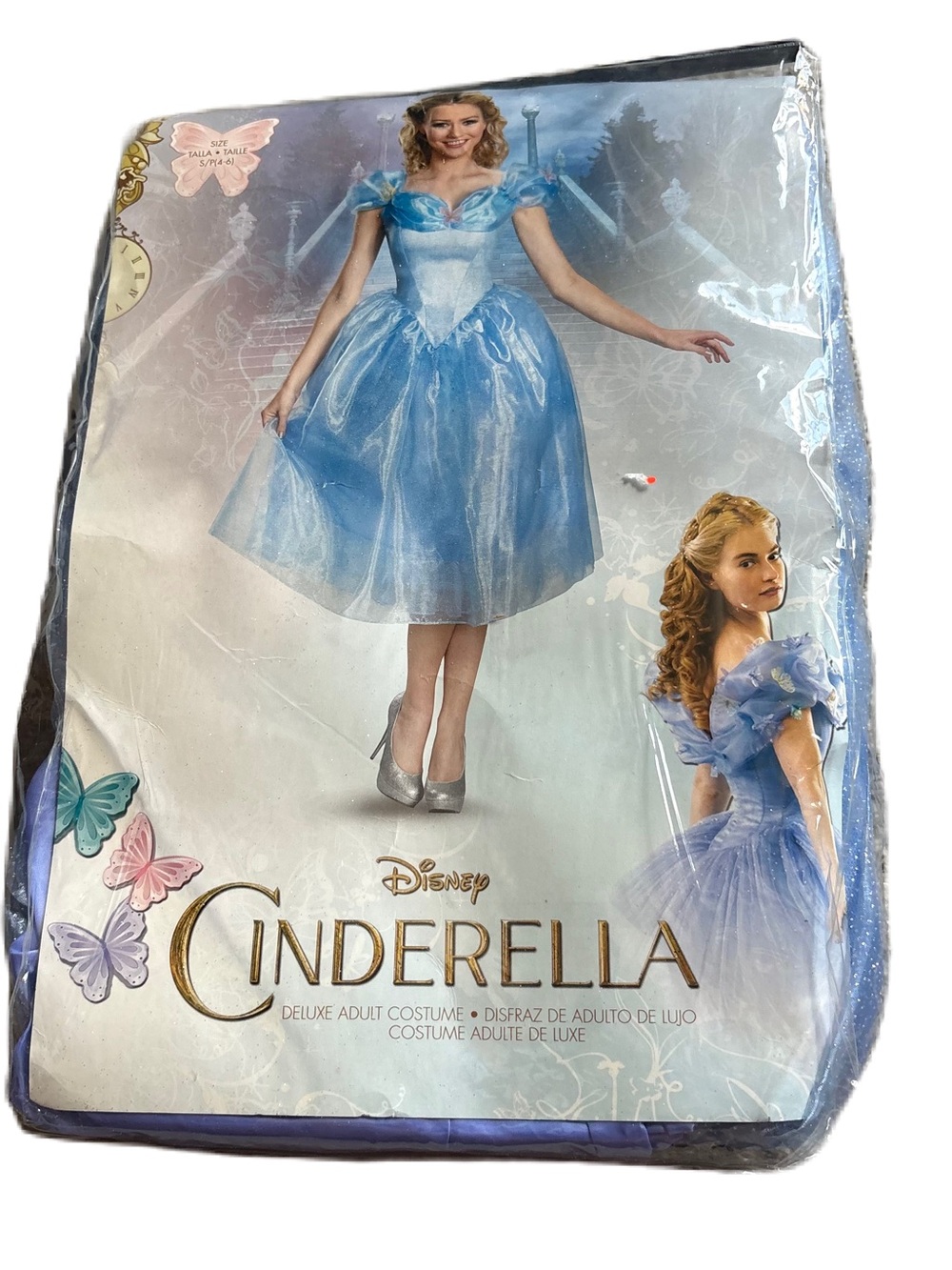 Disney Cinderella Live Action Dress Gown NEW Small Costume Halloween World Land
